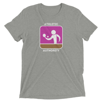 Athletic Authority "Table Tennis Forehand" Unisex Tri-Blend Short sleeve t-shirt