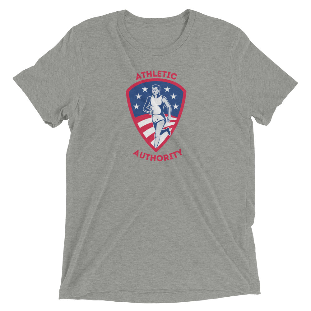 Athletic Authority "Runner USA" Unisex Tri-Blend Short sleeve t-shirt