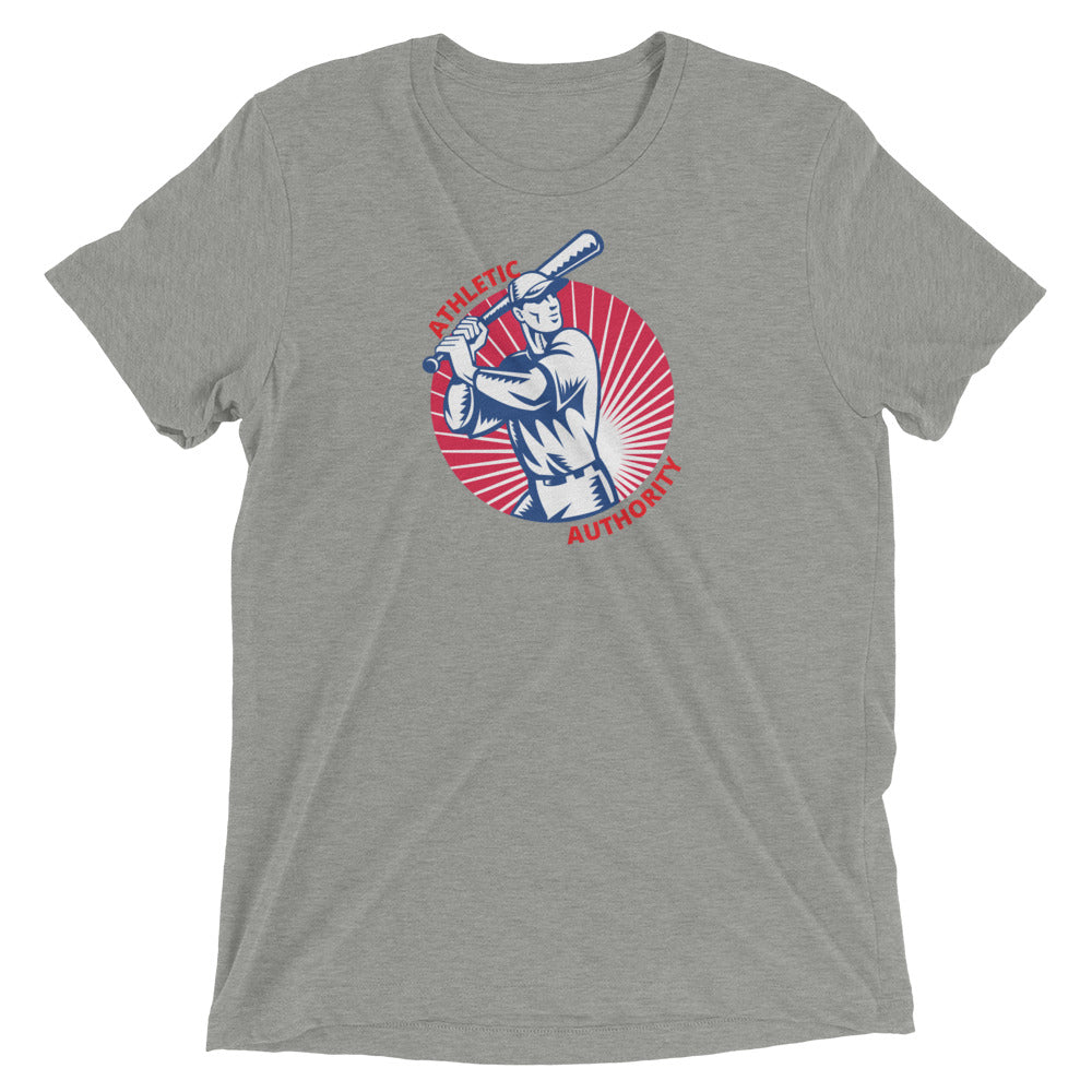 Athletic Authority "Baseball Batter" Unisex Tri-Blend Short sleeve t-shirt