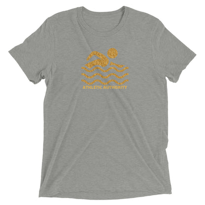 Athletic Authority "Swim Gold" Unisex Tri-Blend Short sleeve t-shirt