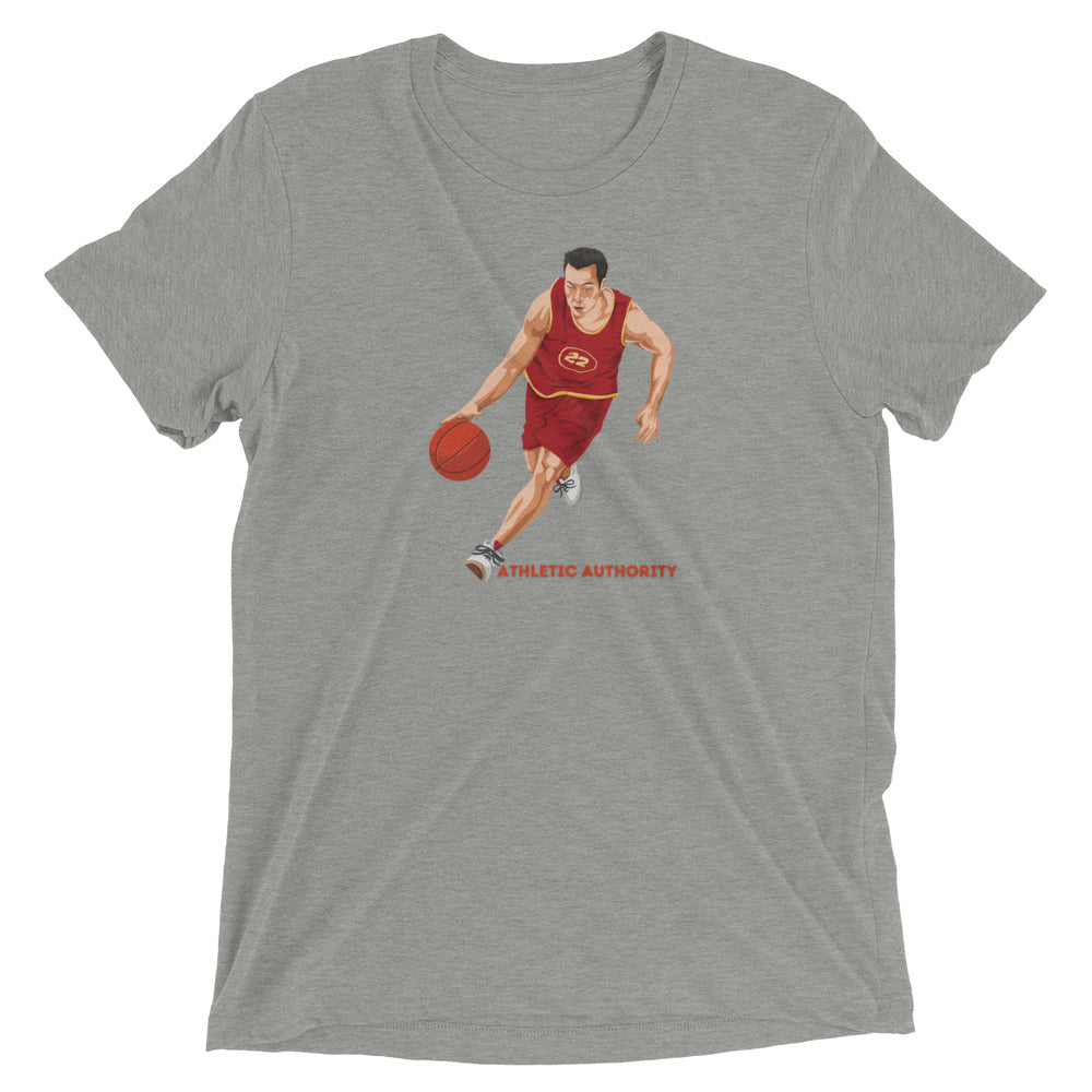 Athletic Authority "Basketball Push" Unisex Tri-Blend Short sleeve t-shirt