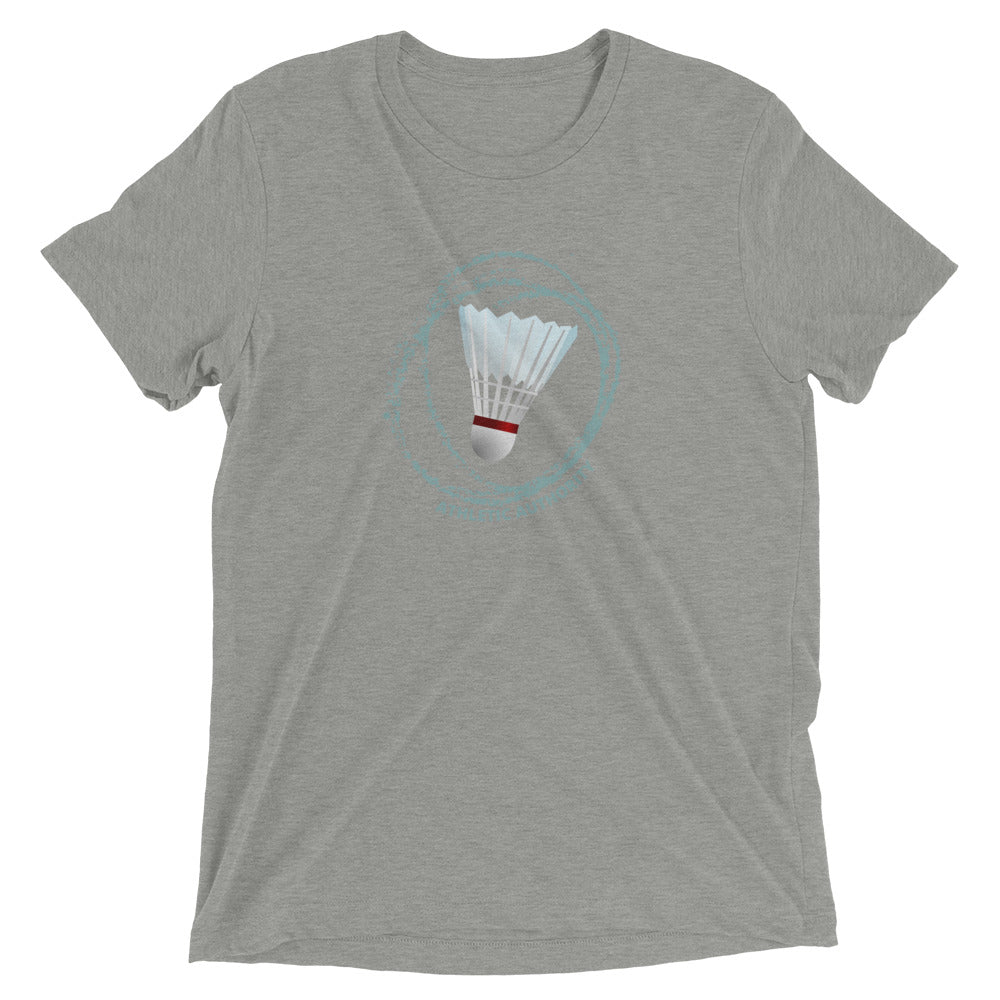 Athletic Authority "Badminton Shuttlecock" Unisex Tri-Blend Short sleeve t-shirt