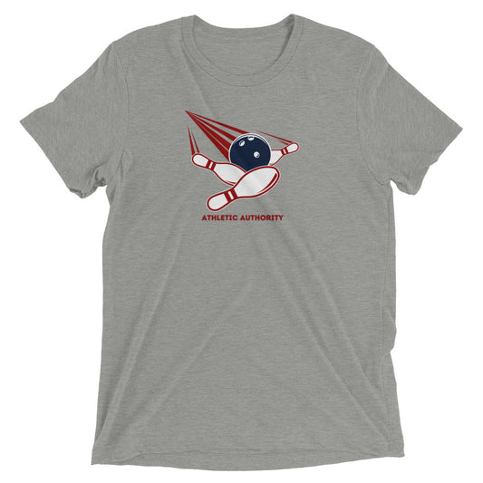Athletic Authority "Bowling Strike" Unisex Tri-Blend Short sleeve t-shirt