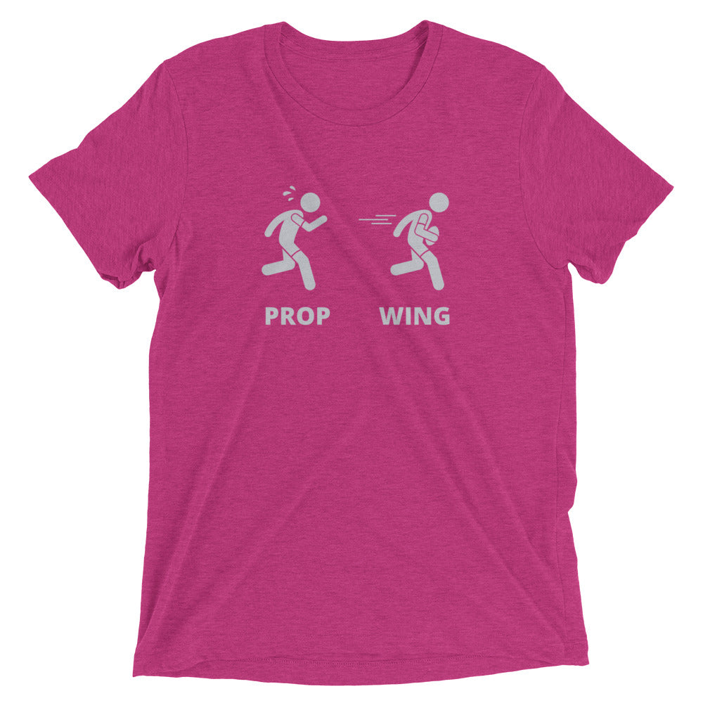 Athletic Authority "Prop Wing" Unisex Tri-Blend Short sleeve t-shirt