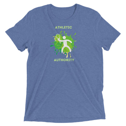 Athletic Authority "Tennis Splash" Unisex Tri-Blend Short sleeve t-shirt