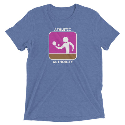 Athletic Authority "Table Tennis Forehand" Unisex Tri-Blend Short sleeve t-shirt