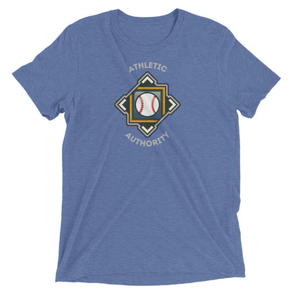 Athletic Authority  "Baseball Crest" Unisex Tri-Blend Short sleeve t-shirt