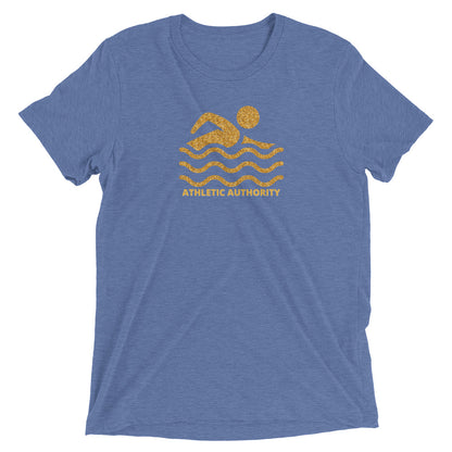 Athletic Authority "Swim Gold" Unisex Tri-Blend Short sleeve t-shirt