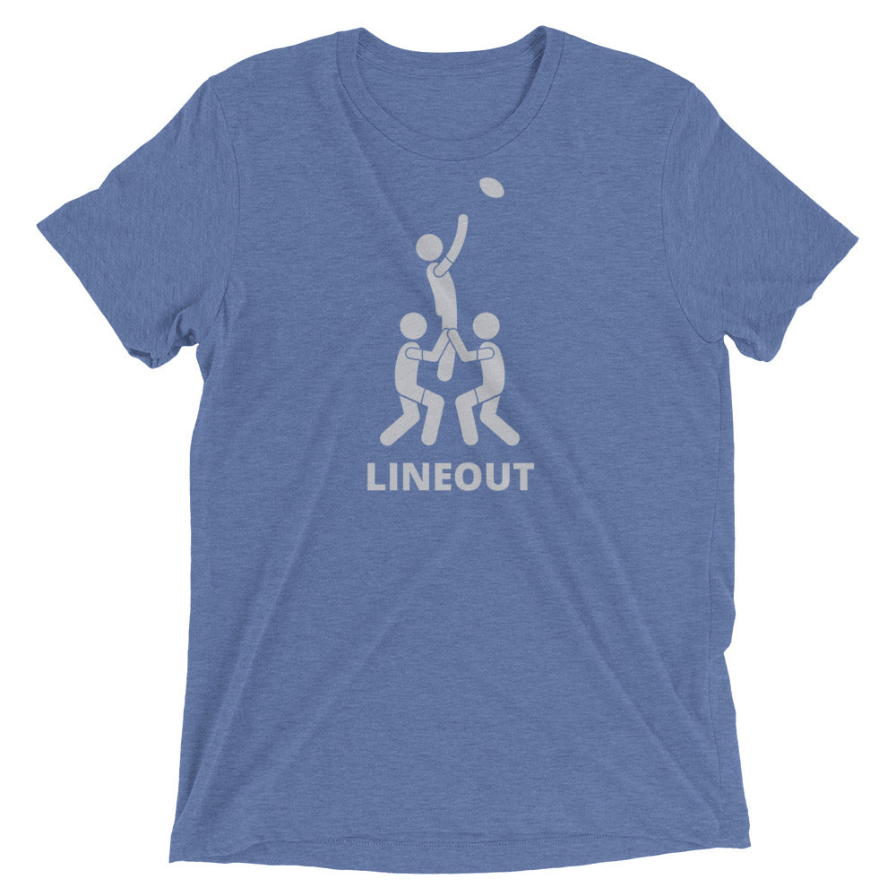 Athletic Authority "Lineout" Unisex Tri-Blend Short sleeve t-shirt