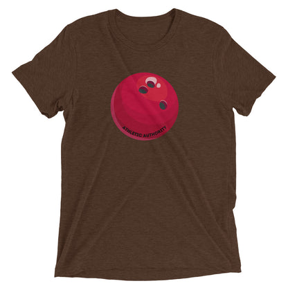 Athletic Authority "Bowling Red Ball" Unisex Tri-Blend Short sleeve t-shirt