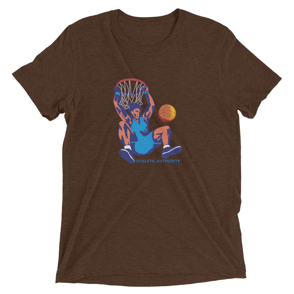 Athletic Authority  "Basketball Dunk" Unisex Tri-Blend Short sleeve t-shirt