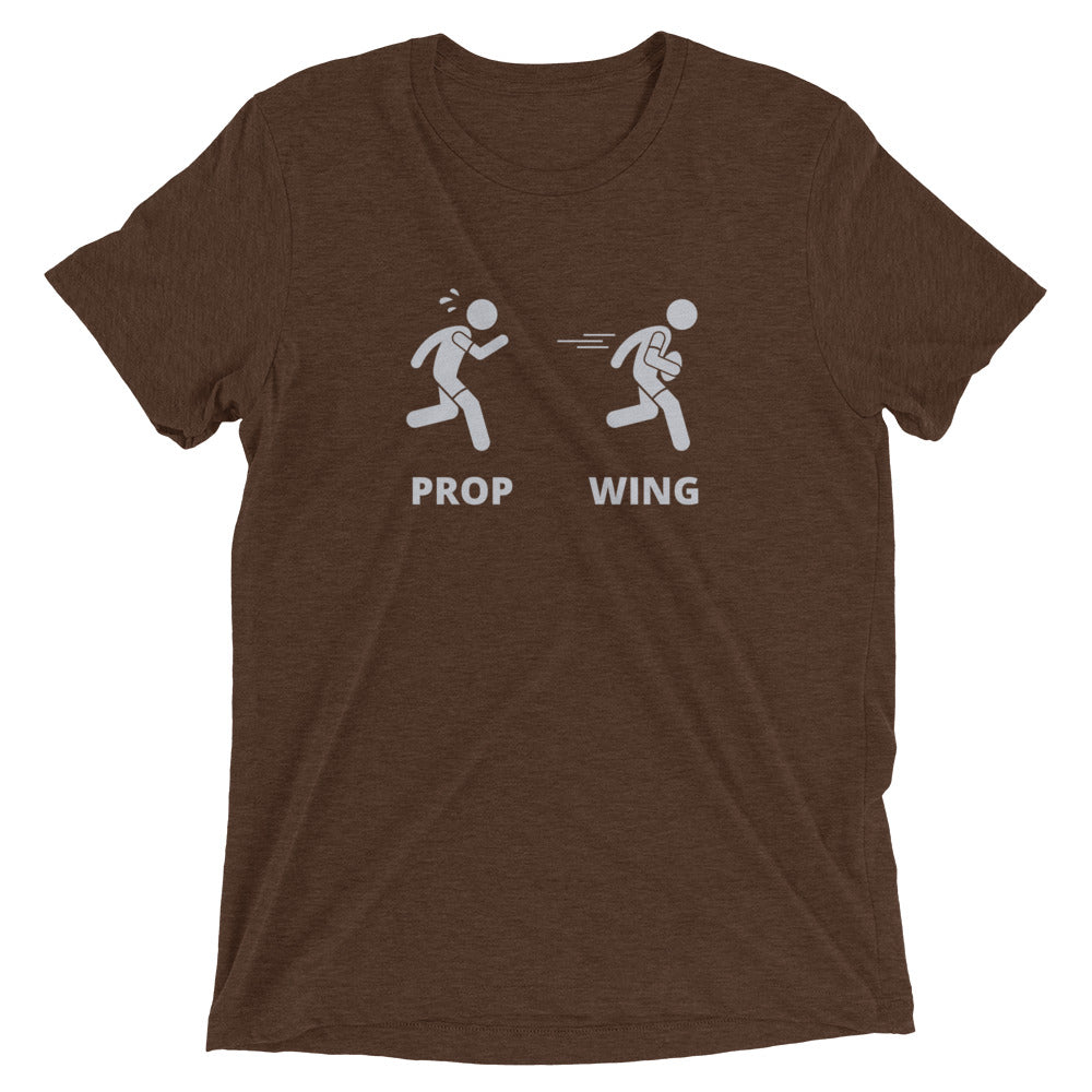 Athletic Authority "Prop Wing" Unisex Tri-Blend Short sleeve t-shirt