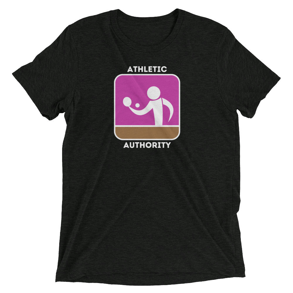 Athletic Authority "Table Tennis Forehand" Unisex Tri-Blend Short sleeve t-shirt