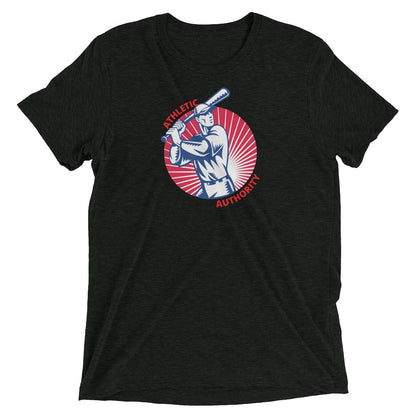 Athletic Authority "Baseball Batter" Unisex Tri-Blend Short sleeve t-shirt