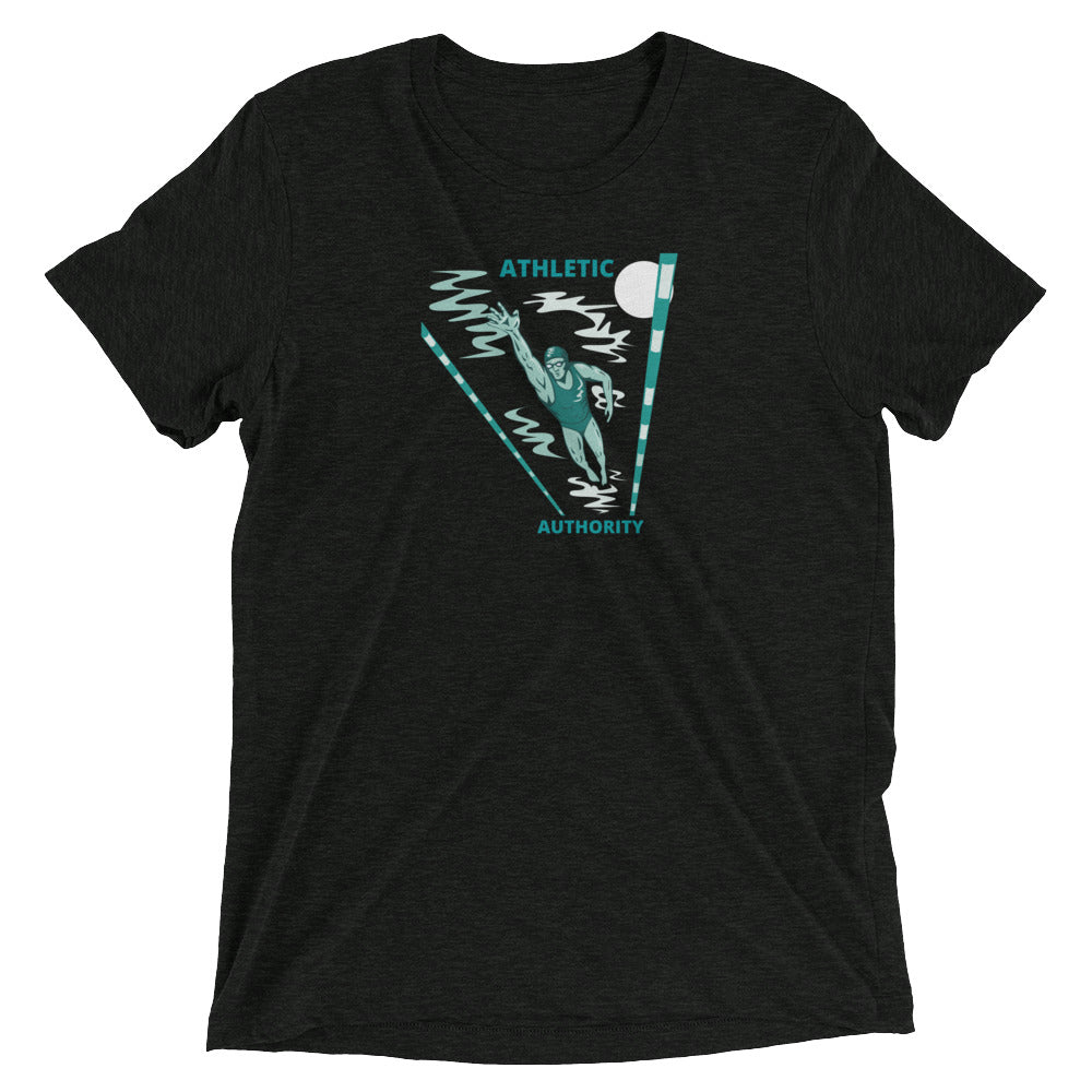 Athletic Authority "Swimming Lane" Unisex Tri-Blend Short sleeve t-shirt