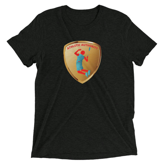 Athletic Authority "Badminton Gold" Unisex Tri-Blend Short sleeve t-shirt