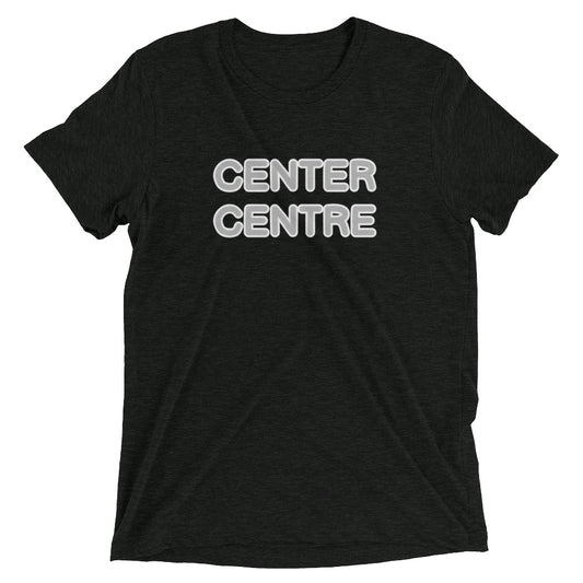 Athletic Authority "Center Centre" Unisex Tri-Blend Short sleeve t-shirt