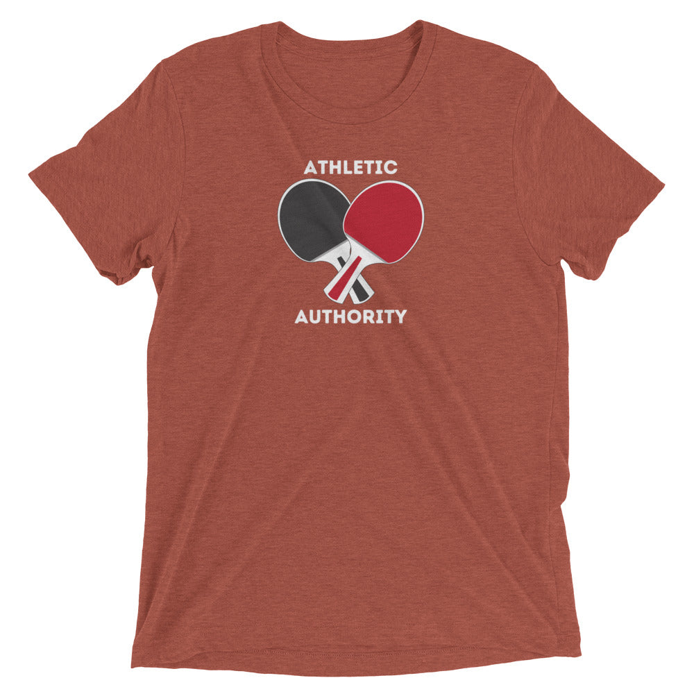 Athletic Authority "Table Tennis Unisex Tri-Blend Short sleeve t-shirt