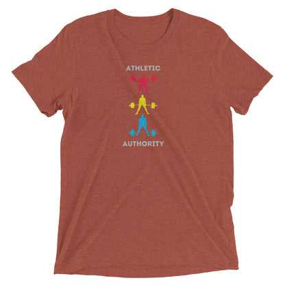 Athletic Authority "Clean" Unisex Tri-Blend Short sleeve t-shirt