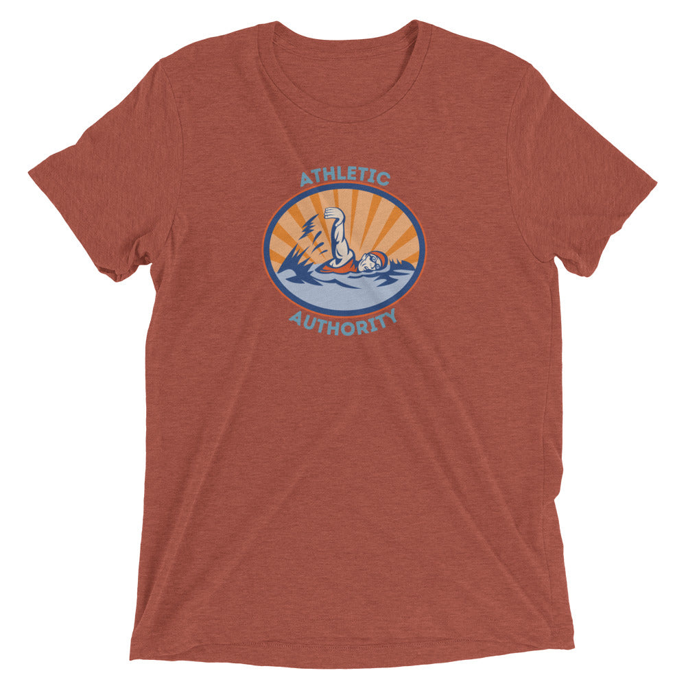 Athletic Authority "Wild Swimming" Unisex Tri-Blend Short sleeve t-shirt