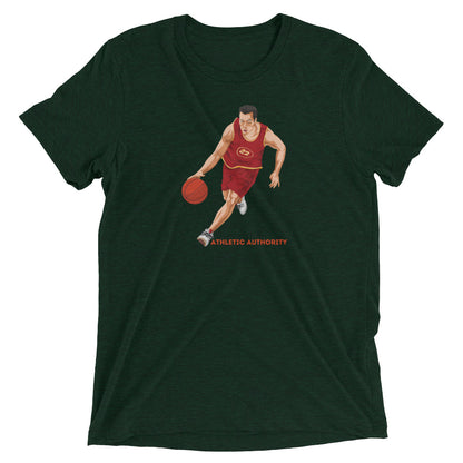 Athletic Authority "Basketball Push" Unisex Tri-Blend Short sleeve t-shirt