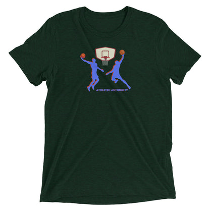 Athletic Authority  "Basketball Double Dunk" Unisex Tri-Blend Short sleeve t-shirt