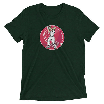 Athletic Authority "Cricket Ball Bowler " Unisex Tri-Blend Short sleeve t-shirt