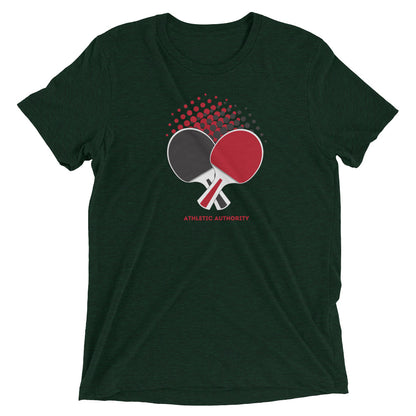 Athletic Authority "Table Tennis Bats" Unisex Tri-Blend Short sleeve t-shirt