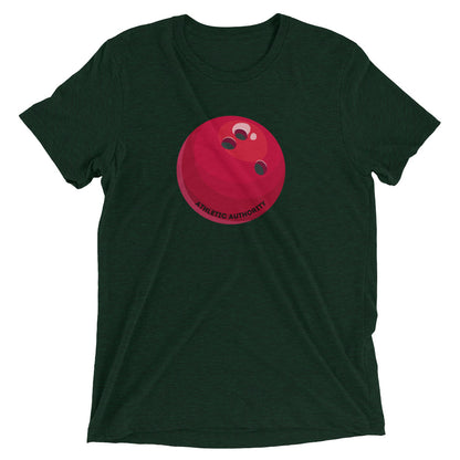 Athletic Authority "Bowling Red Ball" Unisex Tri-Blend Short sleeve t-shirt