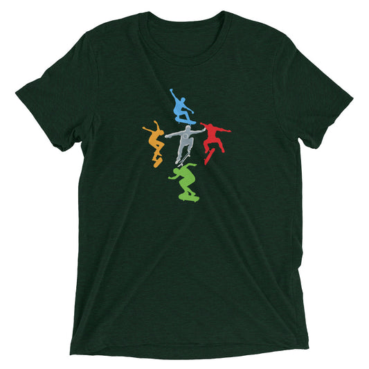 Athletic Authority "Skateboard Freestyle" Unisex Tri-Blend Short sleeve t-shirt