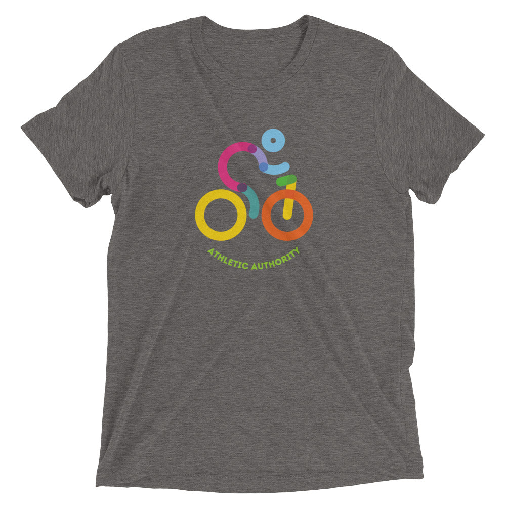 Athletic Authority "Cycling Rainbow" Unisex Tri-Blend Short sleeve t-shirt