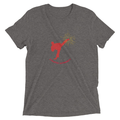 Athletic Authority "Martial Arts  Kick" Unisex Tri-Blend Short sleeve t-shirt