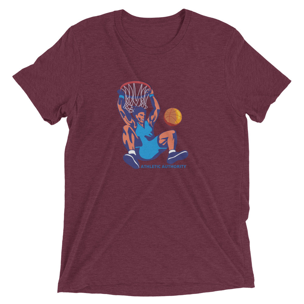 Athletic Authority  "Basketball Dunk" Unisex Tri-Blend Short sleeve t-shirt