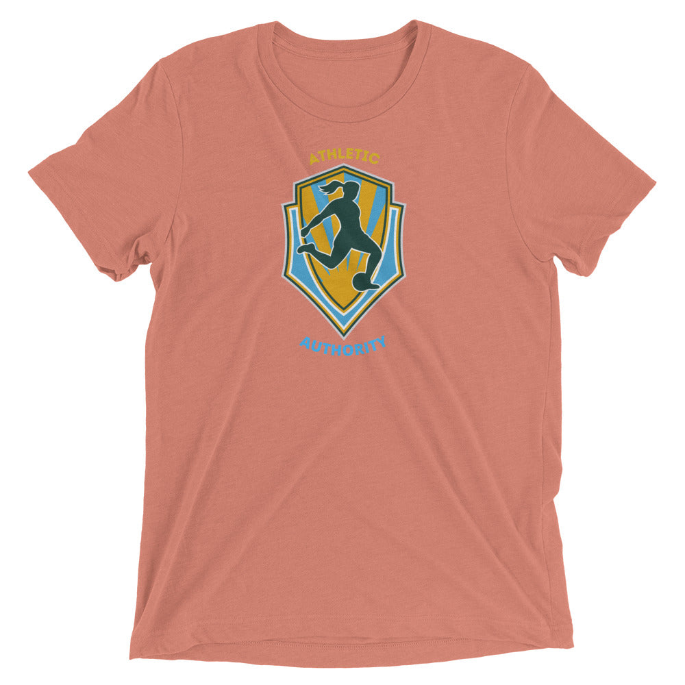 Athletic Authority "  Soccer Women" Unisex Tri-Blend Short sleeve t-shirt