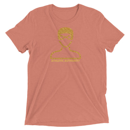 Athletic Authority "Swimming Cap Gold " Unisex Tri-Blend Short sleeve t-shirt