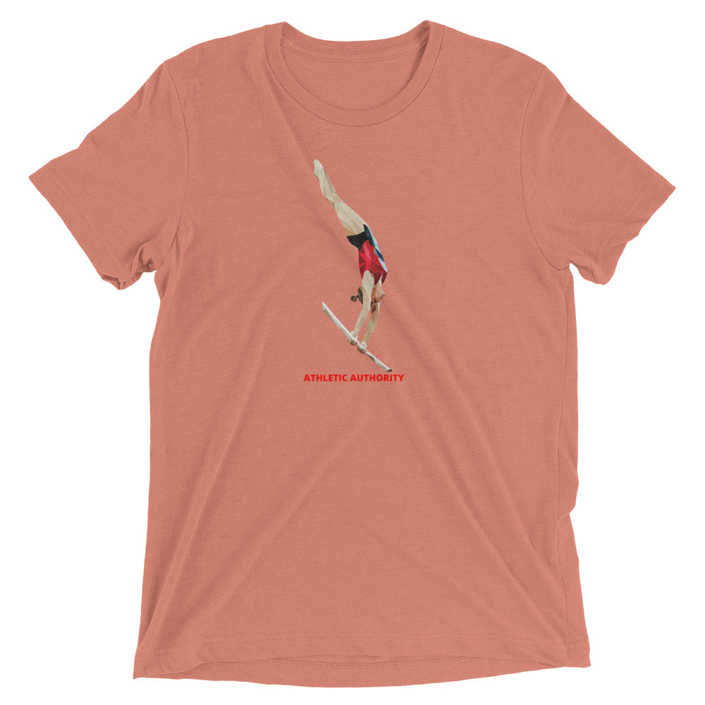 Athletic Authority  "Gymnastics Bar" Unisex Tri-Blend Short sleeve t-shirt