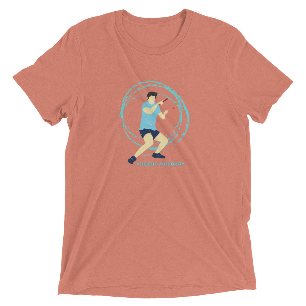 Athletic Authority "Table Tennis Spin" Unisex Tri-Blend Short sleeve t-shirt