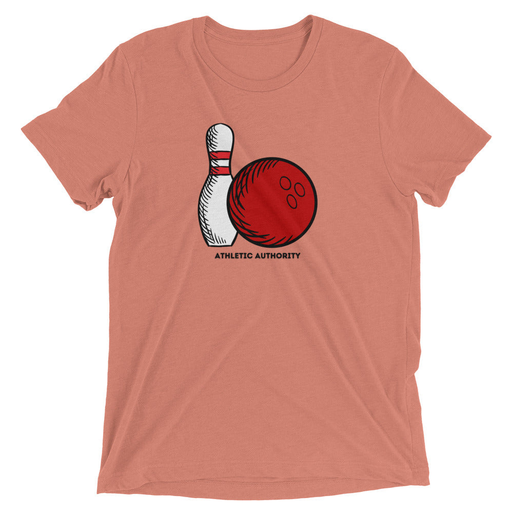 Athletic Authority "Bowling Single" Unisex Tri-Blend Short sleeve t-shirt