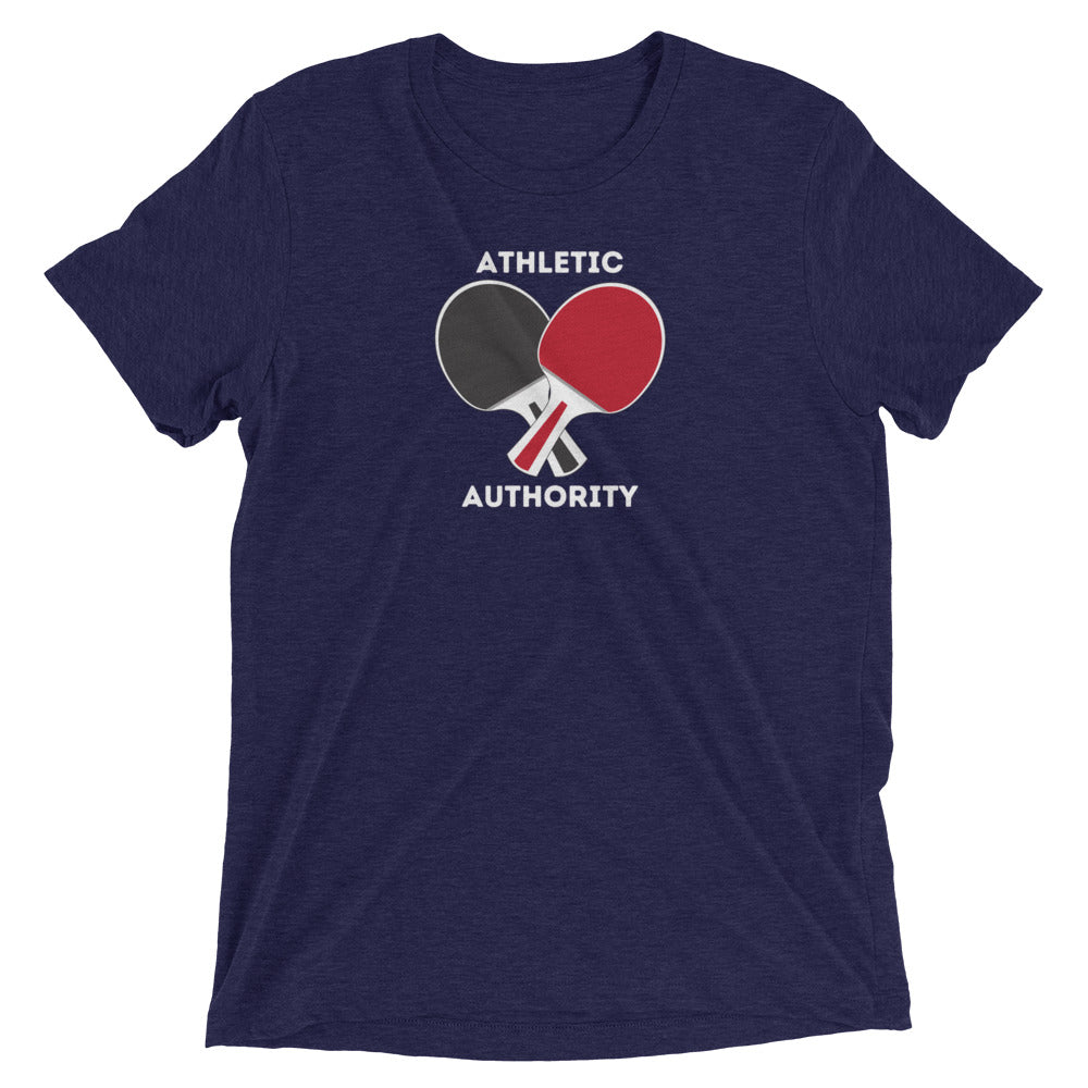 Athletic Authority "Table Tennis Unisex Tri-Blend Short sleeve t-shirt