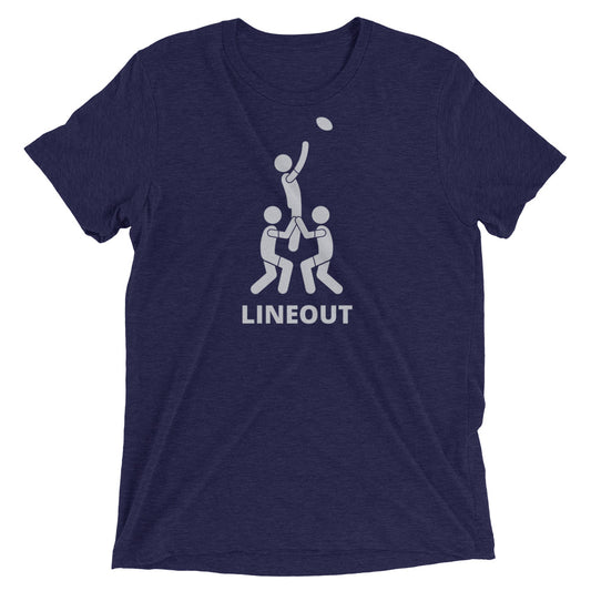 Athletic Authority "Lineout" Unisex Tri-Blend Short sleeve t-shirt