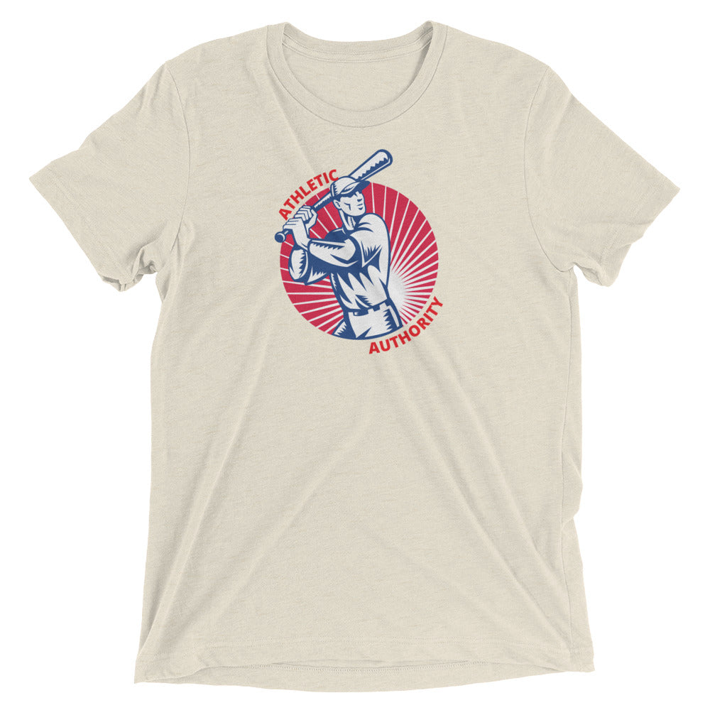 Athletic Authority "Baseball Batter" Unisex Tri-Blend Short sleeve t-shirt