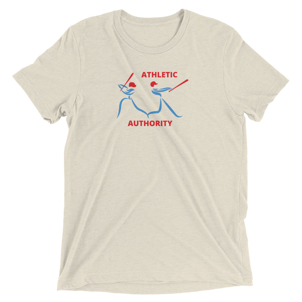 Athletic Authority  "Baseball Swing" Unisex Tri-Blend Short sleeve t-shirt