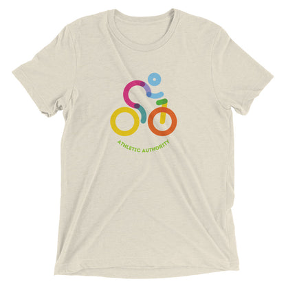 Athletic Authority "Cycling Rainbow" Unisex Tri-Blend Short sleeve t-shirt