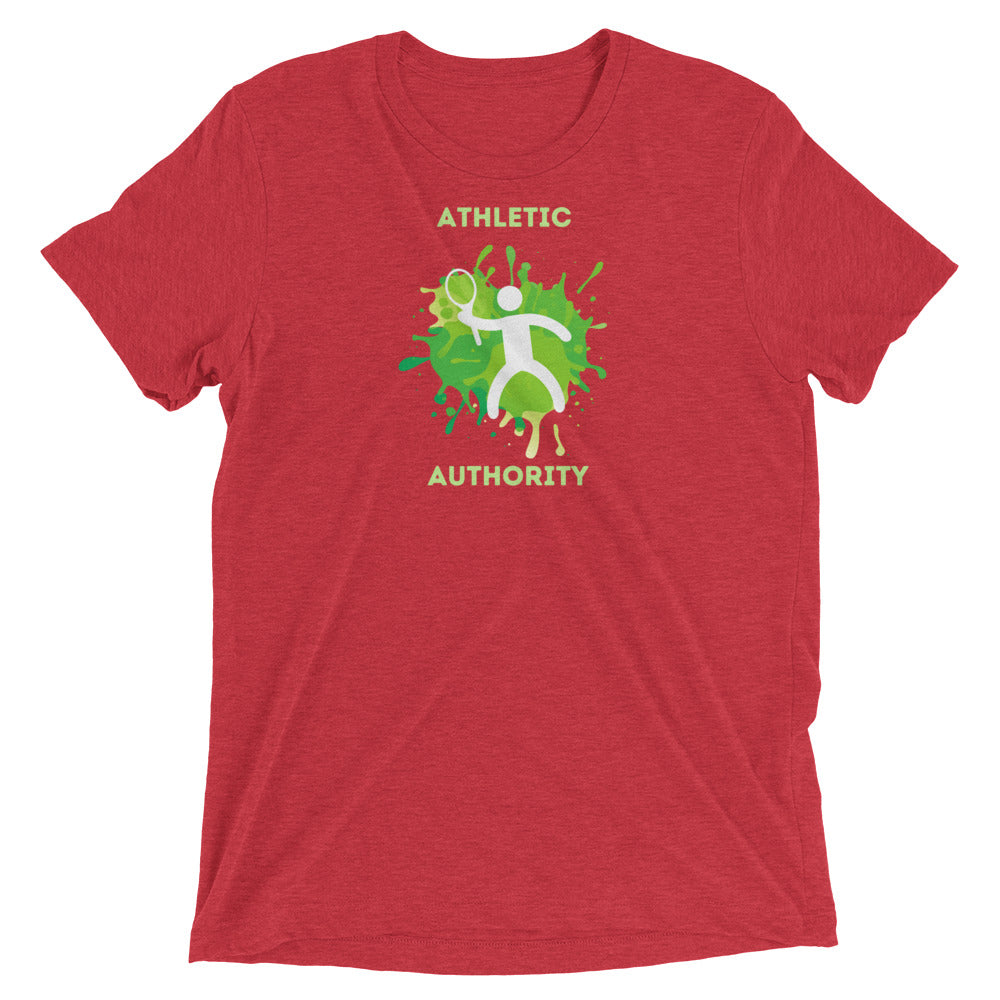 Athletic Authority "Tennis Splash" Unisex Tri-Blend Short sleeve t-shirt