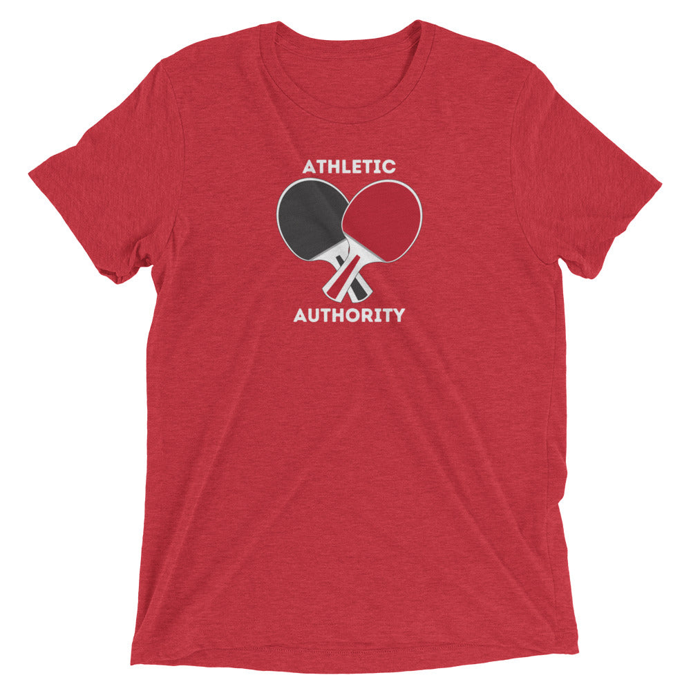 Athletic Authority "Table Tennis Unisex Tri-Blend Short sleeve t-shirt