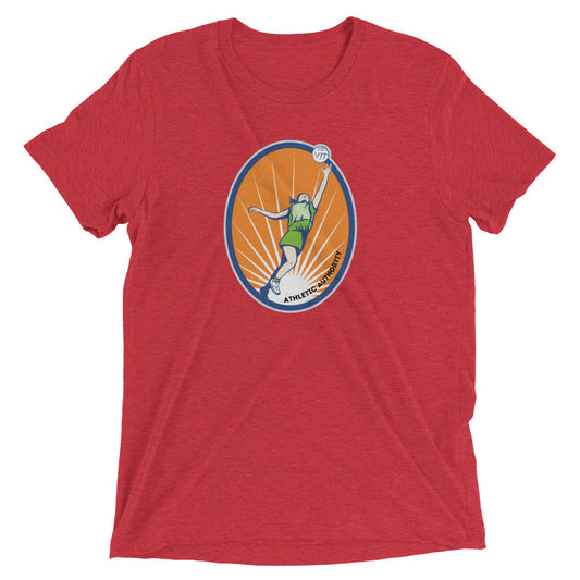 Athletic Authority "Netball Jump" Unisex Tri-Blend Short sleeve t-shirt