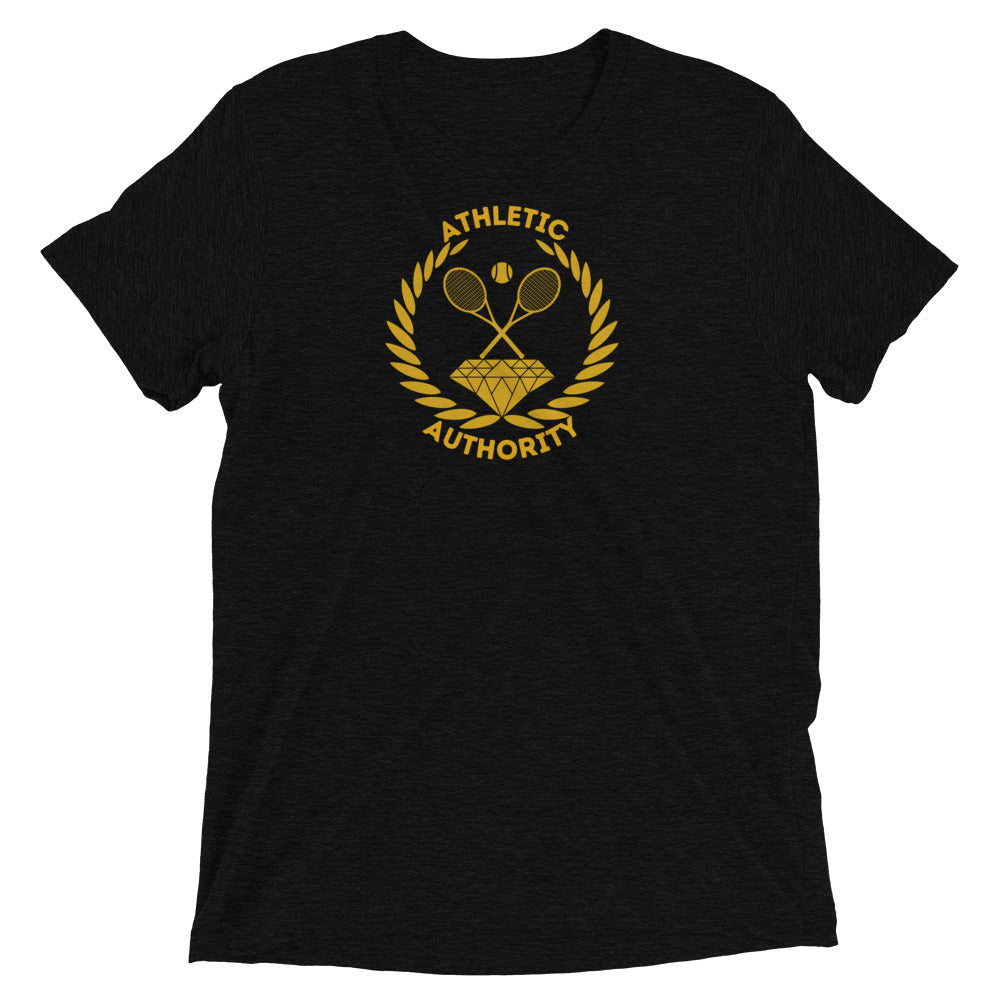 Athletic Authority "Tennis Crest" Unisex Tri-Blend Short sleeve t-shirt