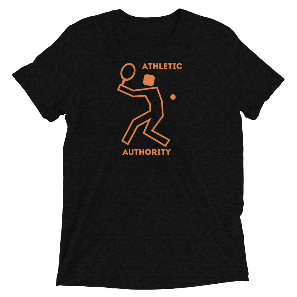 Athletic Authority "Tennis Orange" Unisex Tri-Blend Short sleeve t-shirt