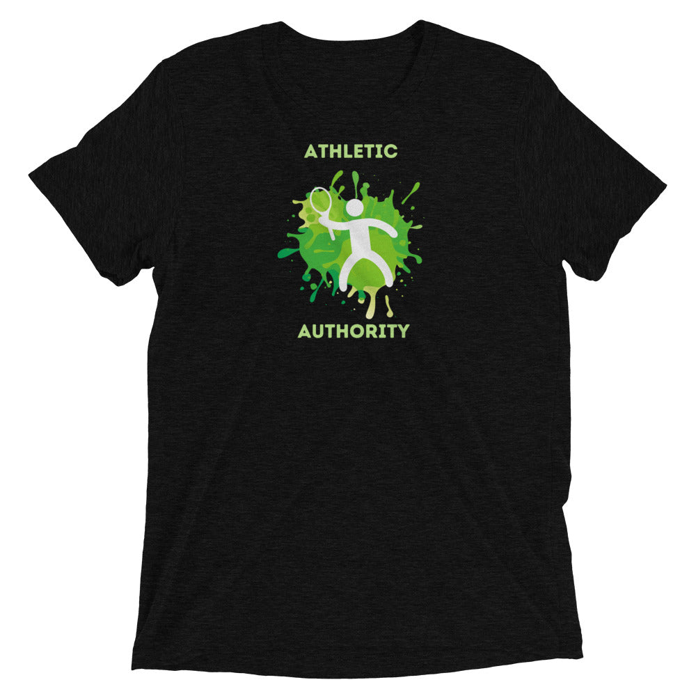 Athletic Authority "Tennis Splash" Unisex Tri-Blend Short sleeve t-shirt