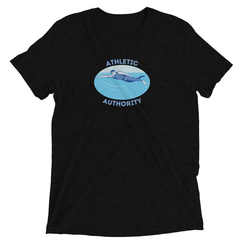 Athletic Authority "Swimming" Unisex Tri-Blend Short sleeve t-shirt